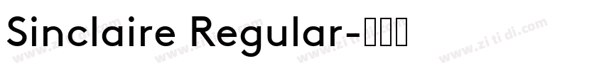 Sinclaire Regular字体转换